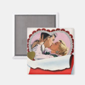 Vintager Valentinstag Neue Liebe und Romantik Magnet (Vorderseite/Rückseite)