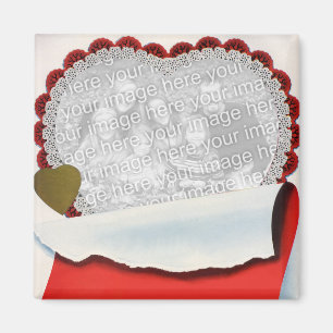 Vintager Valentinstag Neue Liebe und Romantik Magnet