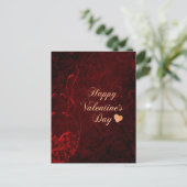 Vintager Valentinstag Postkarte (Stehend Vorderseite)