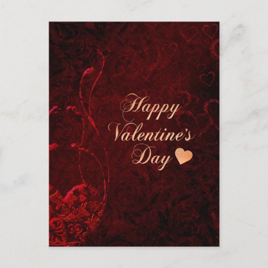 Vintager Valentinstag Postkarte (Vorderseite)