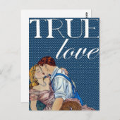 Vintager Valentinstag Postkarte (Vorne/Hinten)