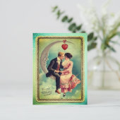 Vintager Valentinstag Postkarte (Stehend Vorderseite)