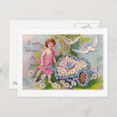 Vintager Valentinstag Postkarte (Vorne/Hinten)