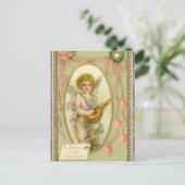 Vintager Valentinstag Postkarte (Stehend Vorderseite)