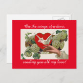 Vintager Valentinstag Postkarte (Vorne/Hinten)