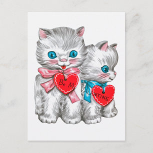 Vintager Valentinstag Postkarte