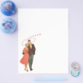 Vintager Valentinstag, romantische, schwebende Her Flyer (Einzeln)