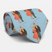 Vintager Valentinstag, romantische, schwebende Her Krawatte (Gerollt)