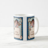 Vintager Valentinstag, Tscherub mit Liebe Letters Kaffeetasse (VorderseiteRechts)