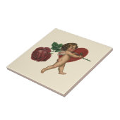 Vintager Valentinstag und Viktorianische Rose Fliese (Seite)