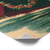 Vintager Valentinstag, Viktorianische Cherubs auf Poster (Ecke)