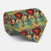 Vintager Valentinstag, Viktorianische Engel Herz Krawatte (Gerollt)