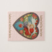 Vintager Valentinstag, Viktorianische Gebirgszüge Puzzle (Horizontal)