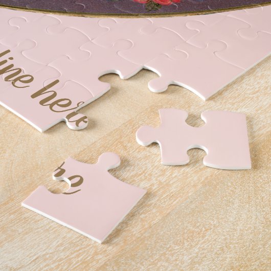 Vintager Valentinstag, Viktorianische Gebirgszüge Puzzle (Seite)