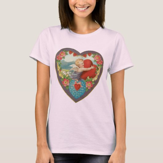 Vintager Valentinstag, Viktorianische Gebirgszüge T-Shirt (Vorderseite)