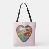 Vintager Valentinstag, Viktorianische Gebirgszüge Tasche (Rückseite)