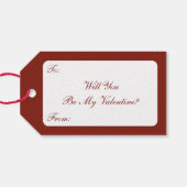 Vintager Valentinstag, Viktorianische Gesichter be Geschenkanhänger (Rückseite Horizontal)