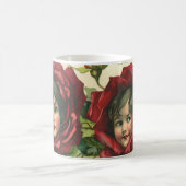 Vintager Valentinstag, Viktorianische Gesichter be Kaffeetasse (Mittel)