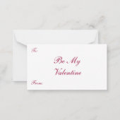 Vintager Valentinstag, Viktorianische Gesichter be Mitteilungskarte (Rückseite)