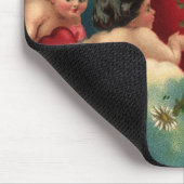 Vintager Valentinstag Viktorianische Herbergen im  Mousepad (Ecke)