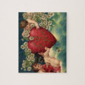 Vintager Valentinstag Viktorianische Herbergen im  Puzzle (Vertikal)