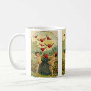Vintager Valentinstag, Viktorianische Herbergen Kaffeetasse