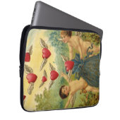 Vintager Valentinstag, Viktorianische Herbergen Laptopschutzhülle (Vorne Rechts)