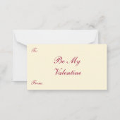 Vintager Valentinstag, Viktorianische Herbergen Mitteilungskarte (Rückseite)