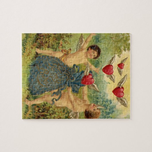 Vintager Valentinstag, Viktorianische Herbergen Puzzle (Horizontal)