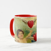 Vintager Valentinstag, Viktorianische Herbergen Tasse (Vorderseite Links)
