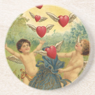 Vintager Valentinstag, Viktorianische Herbergen Untersetzer