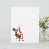 Vintager Valentinstag, Viktorianische Lady auf Swi (Stehend Vorderseite)