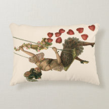 Vintager Valentinstag, Viktorianische Lady auf Swi