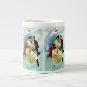 Vintager Valentinstag Viktorianische Liebe und Rom Jumbo-Tasse