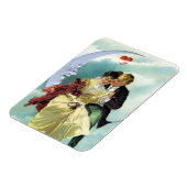 Vintager Valentinstag Viktorianische Liebe und Rom Magnet (Linke Seite)