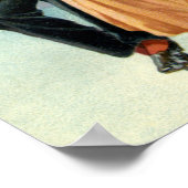 Vintager Valentinstag Viktorianische Liebe und Rom Poster (Ecke)