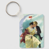 Vintager Valentinstag Viktorianische Liebe und Rom Schlüsselanhänger (Vorderseite)