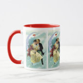 Vintager Valentinstag Viktorianische Liebe und Rom Tasse (Links)