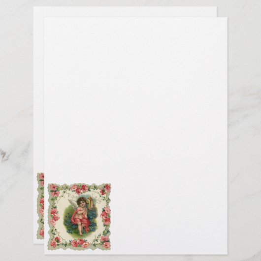 Vintager Valentinstag Viktorianischer Hubschrauber (Vorne/Hinten)