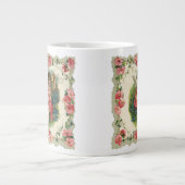 Vintager Valentinstag Viktorianischer Hubschrauber Jumbo-Tasse (Vorderseite)