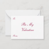 Vintager Valentinstag Viktorianischer Hubschrauber Mitteilungskarte (Rückseite)