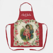 Vintager Valentinstag Viktorianischer Hubschrauber Schürze (Vorderseite)