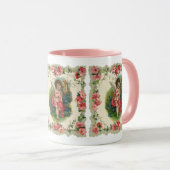 Vintager Valentinstag Viktorianischer Hubschrauber Tasse (VorderseiteRechts)