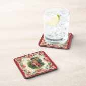 Vintager Valentinstag Viktorianischer Hubschrauber Untersetzer (Rechte Seite)