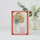 Vintager Valentinstag Viktorianisches Cupid Gedich Postkarte (Stehend Vorderseite)
