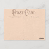 Vintager Valentintagskuppel Postkarte (Rückseite)