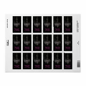 Vintager Vampirleuchter mit gotisch beängstigenden Adressaufkleber (Vorne)