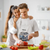 Vintager Van in Delft Blue individuell anpassbar Schürze