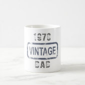 Vintager Vater Anpassbarer Text Kaffeetasse (Mittel)