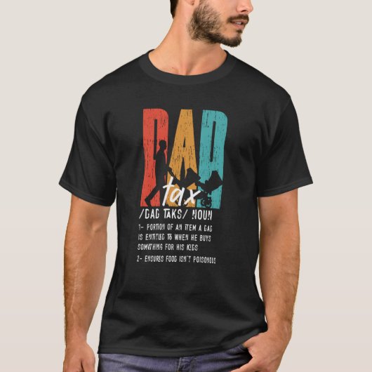 Vintager Vater - Definition - Vatertag T-Shirt (Vorderseite)